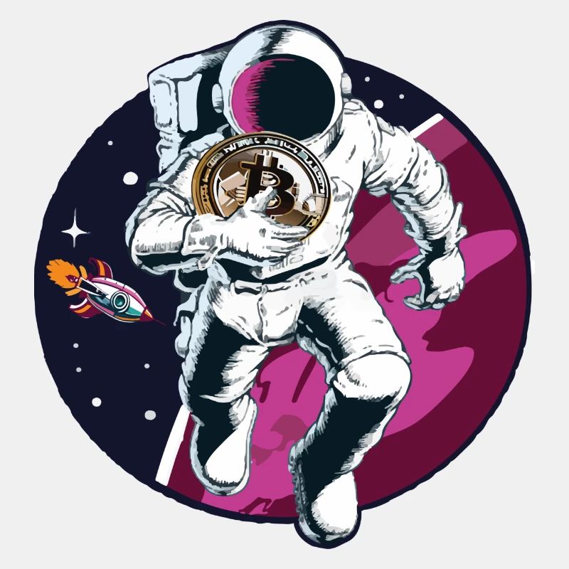 Astronaute Bitcoin dans l’espace