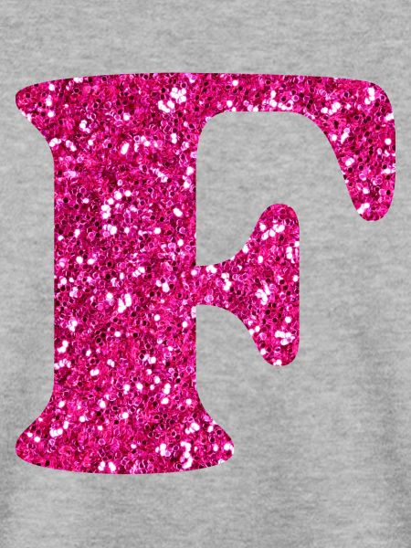 Buchstabe f rosa Glitzer