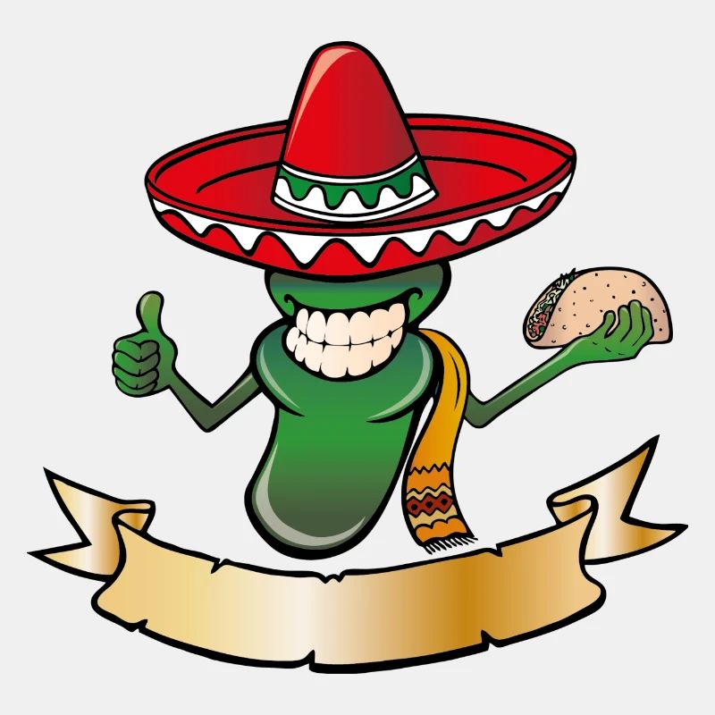 Chili Figur mit Taco
