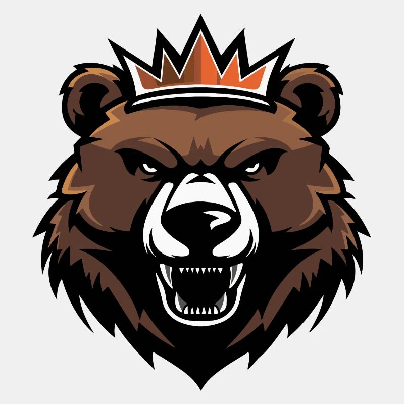 Bär Kopf Krone