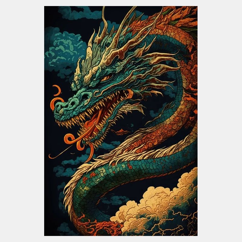 Japanischer Drache Chinesischer Drache
