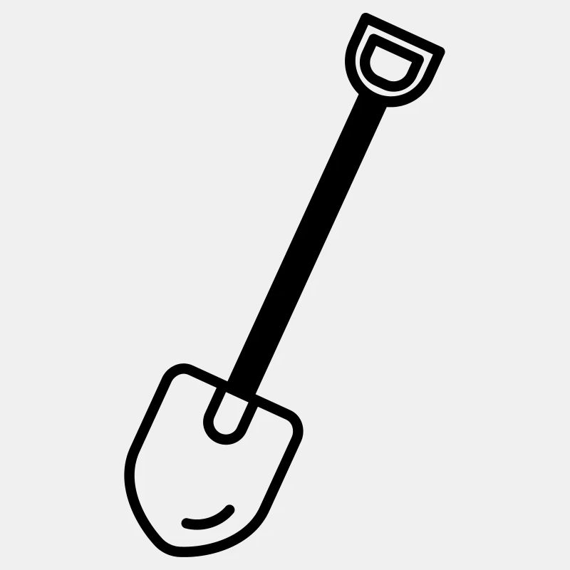 Shovel tool vector