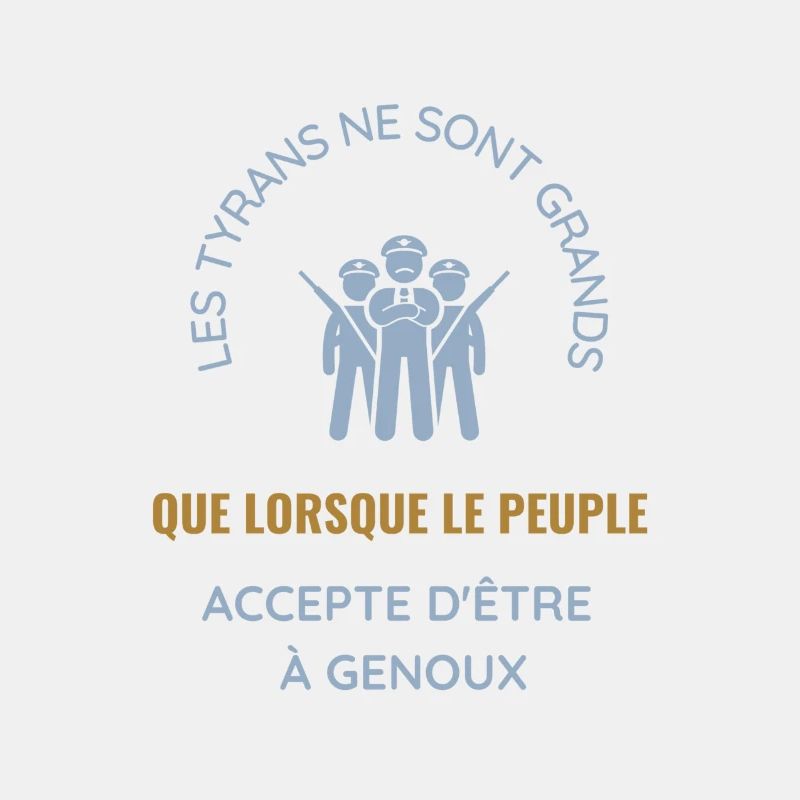 Peuple a genoux gris