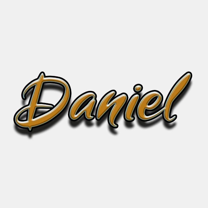 Daniel First name Name individually personalized