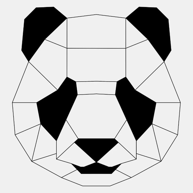 Panda schwarz