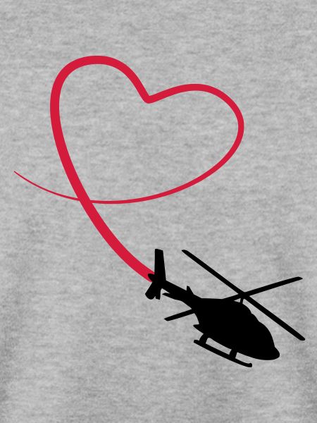 Hubschrauber Liebe Herz Looping
