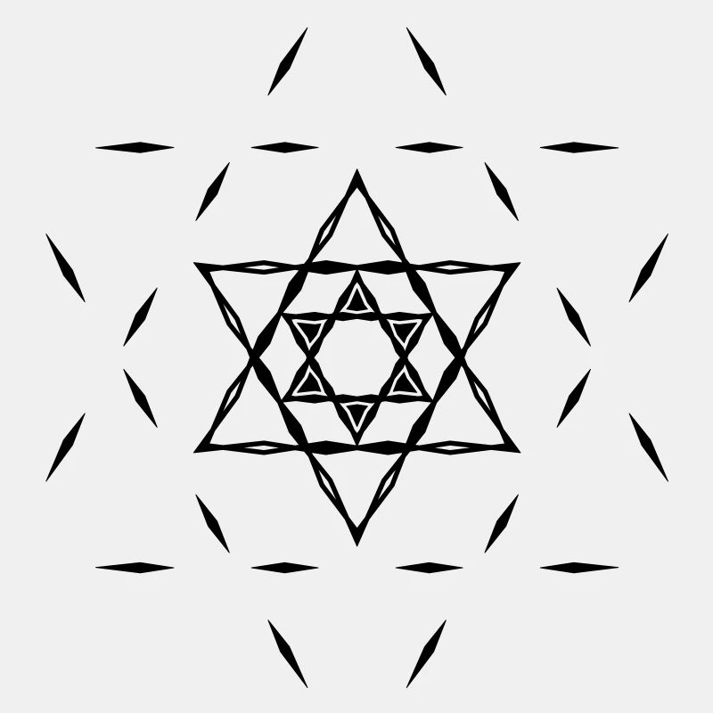 ✡ Hexagramme, magie, Merkaba, étoile de David