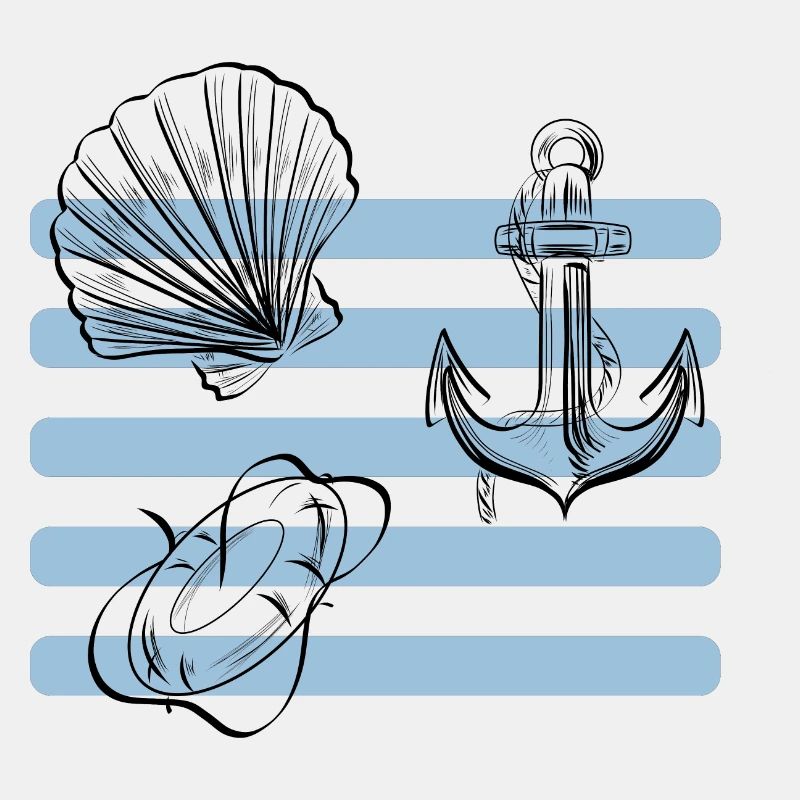 Conception de la plage et de la mer