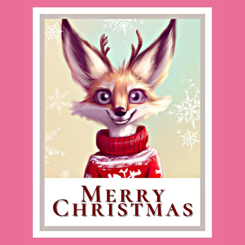 Portrait d’un mignon renard Fennec en pull
