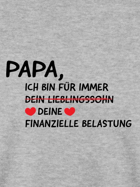 Papa: Finanzielle Belastung - Geschenk