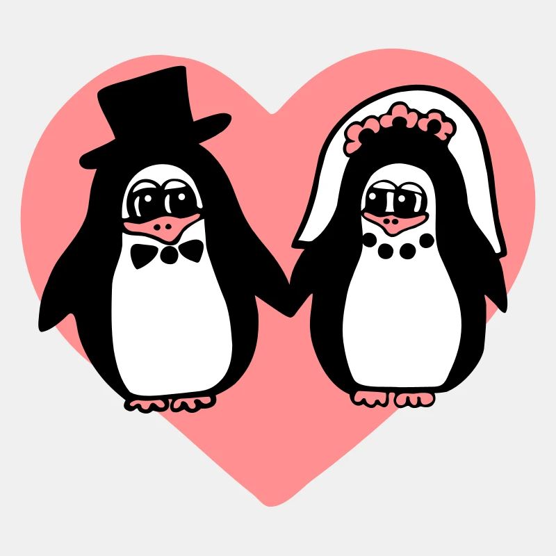 Pinguin Hochzeit