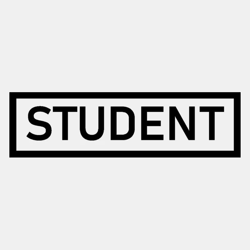 STUDENT schwarzes Simple Design