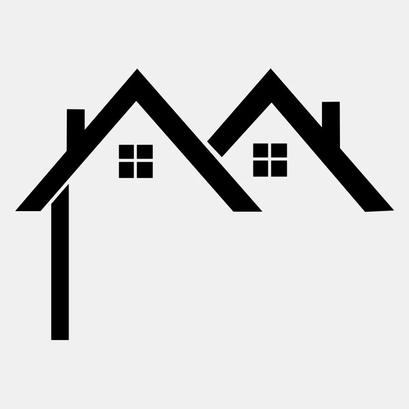 Quartier résidentiel Maisons avec logo