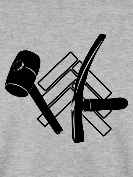 Logo Pflastersteine, Gummihammer und Hammer
