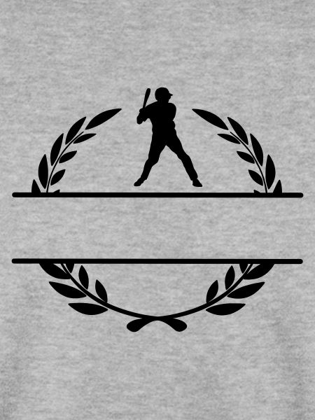 Baseballspieler bereit, Monogramm zu treffen