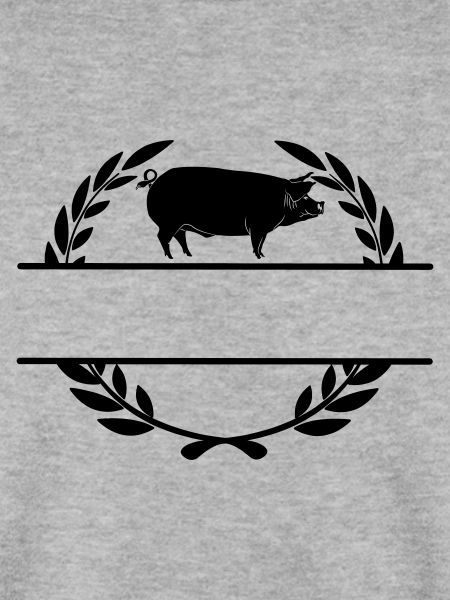 Logo Schwein im Lorbeerkranz