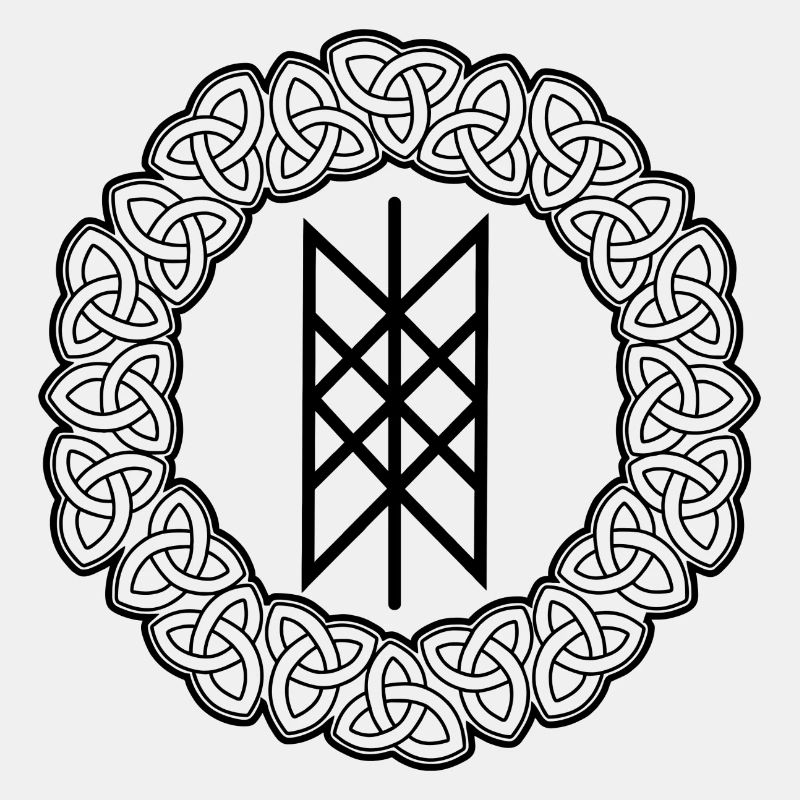 Wyrd's web (Skuld's Net) in Viking circle