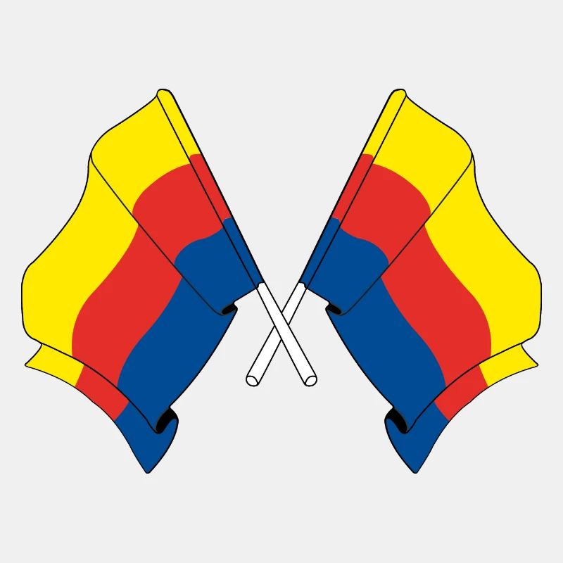Deux drapeaux de la province de Hollande du Nord