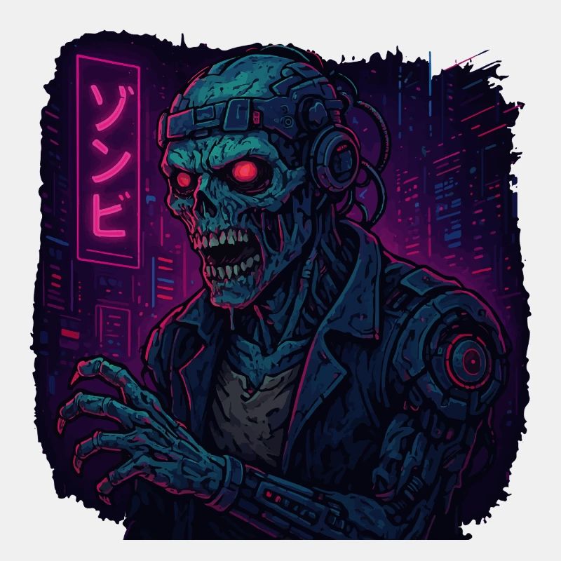 Cyberpunk Undead Warrior