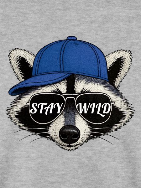 Stay Wild – Waschbär-Streetwear-Stil
