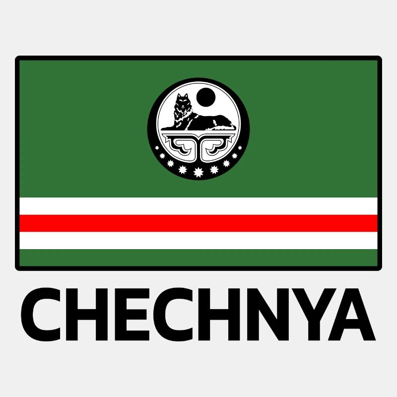 Tchétchénie Tchétchène Tschetschenien Tschetschene Drapeau