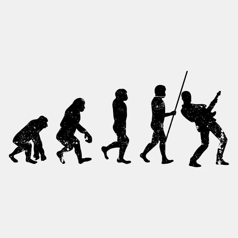 Evolution guitar player