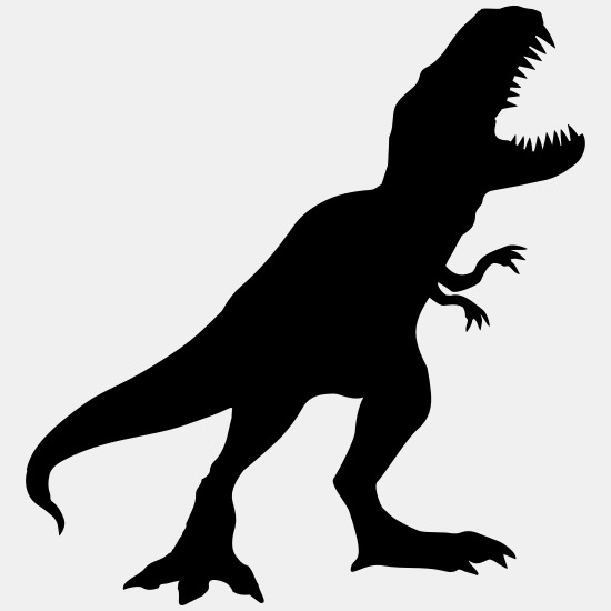 silueta contorno negro t-rex carnívoro mal rugido' Sudadera unisex |  Spreadshirt