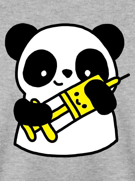 Panda Krankenschwester mit Spritze