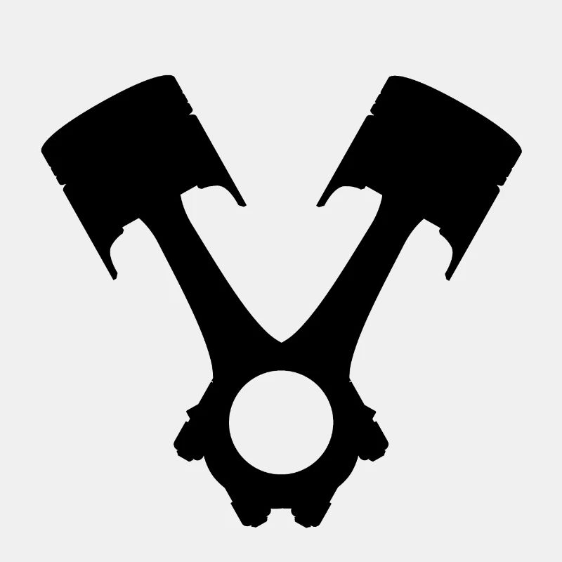 v8, v8 truck tir engine piston with connecting rod
