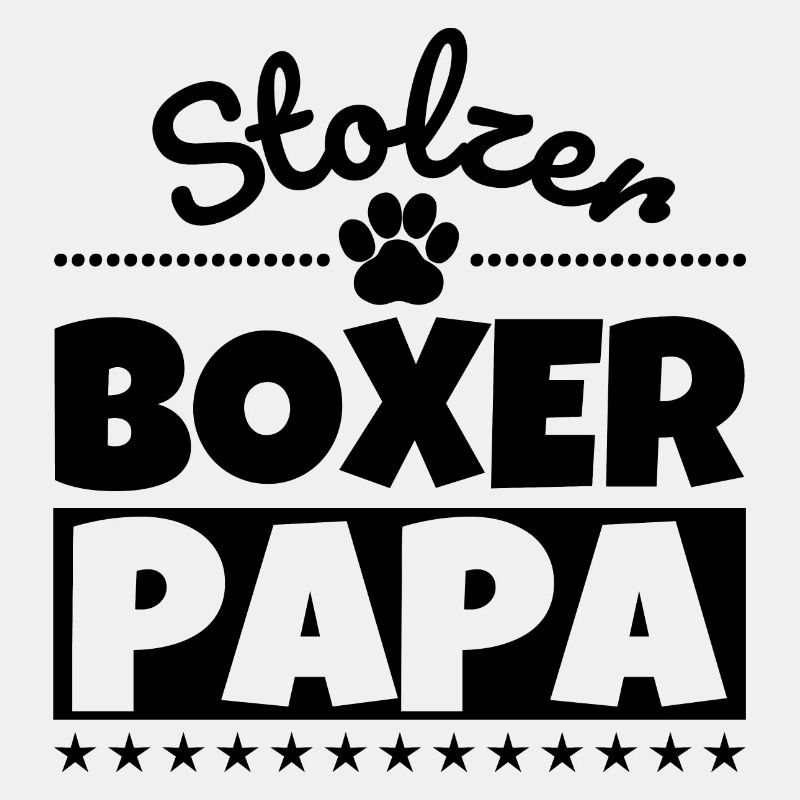 Boxer lustig Herrchen Hund