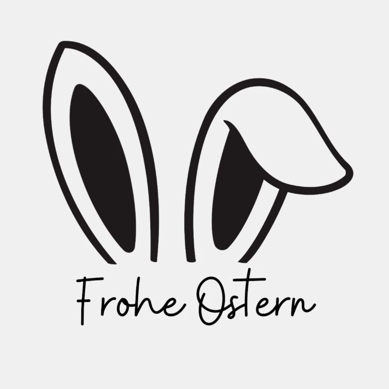 Aufdruck Frohe Ostern