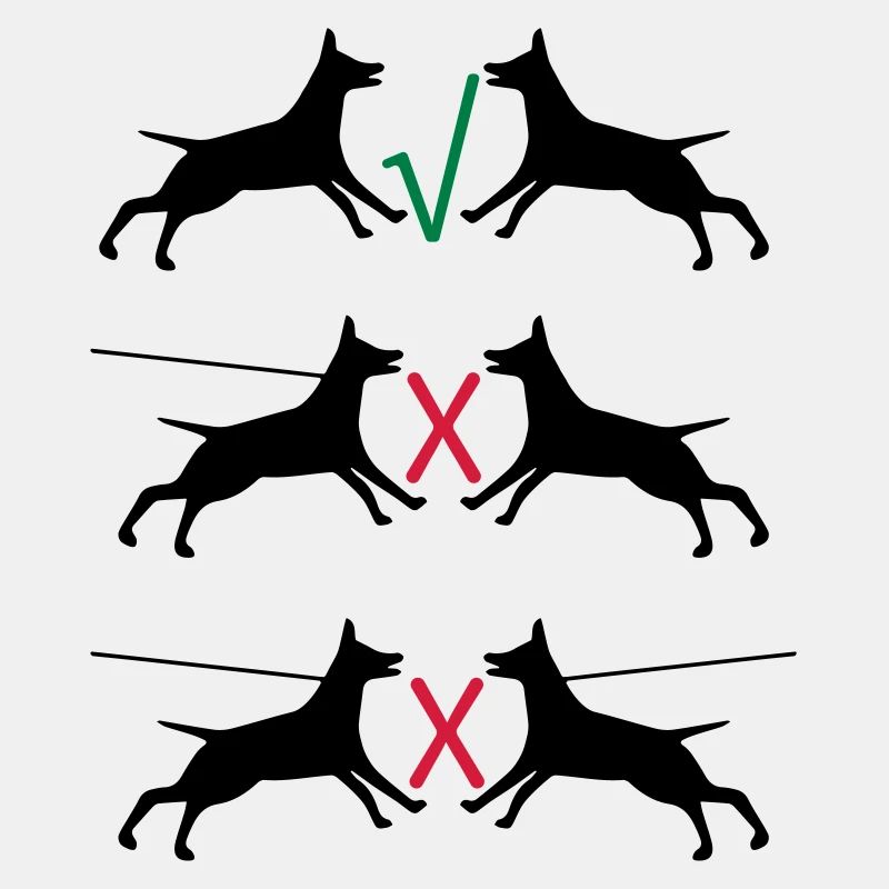 Hunde an der Leine