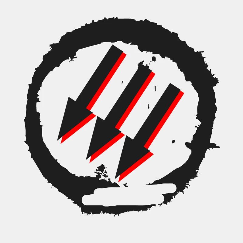 ANTIFA SYMBOLE FLÈCHES GAUCHE