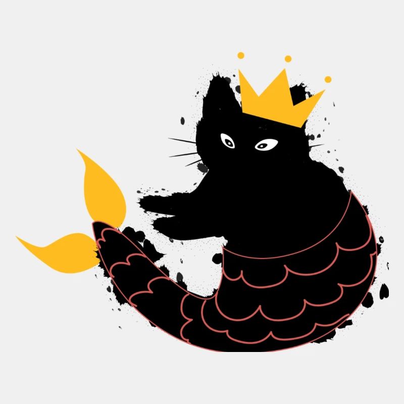 Cadeau de chat de sirène chat suricate