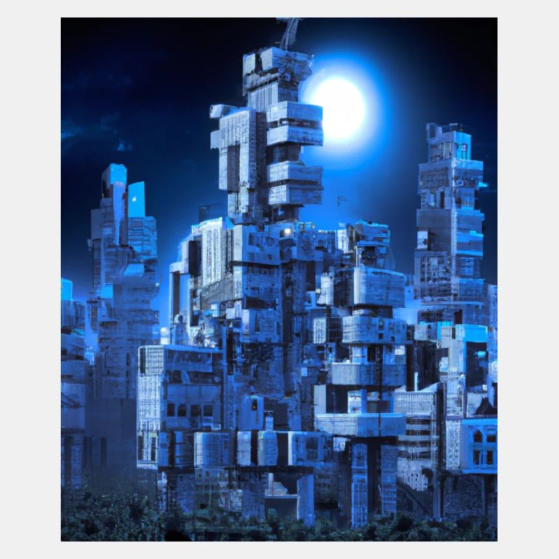 Fantasie Science Fiction Stadt