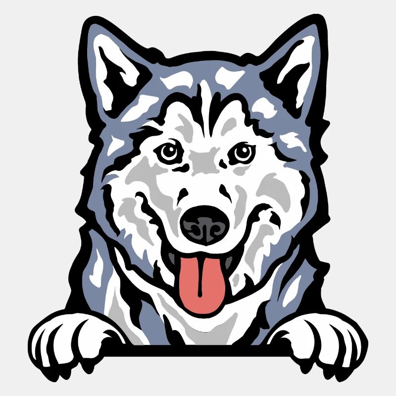 Colored Husky Chronicles: Arctic Elegance