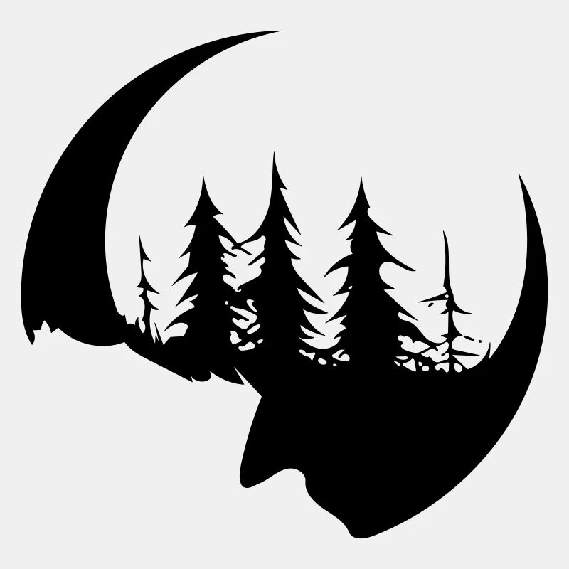 Dark forest face and sickle