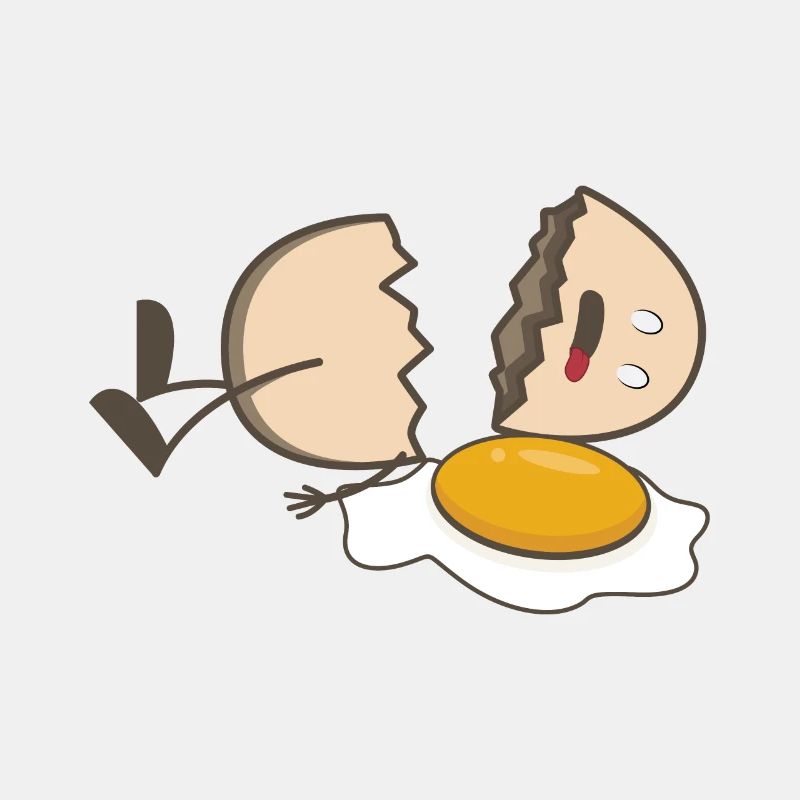 Kaputtes Ei . broken Egg
