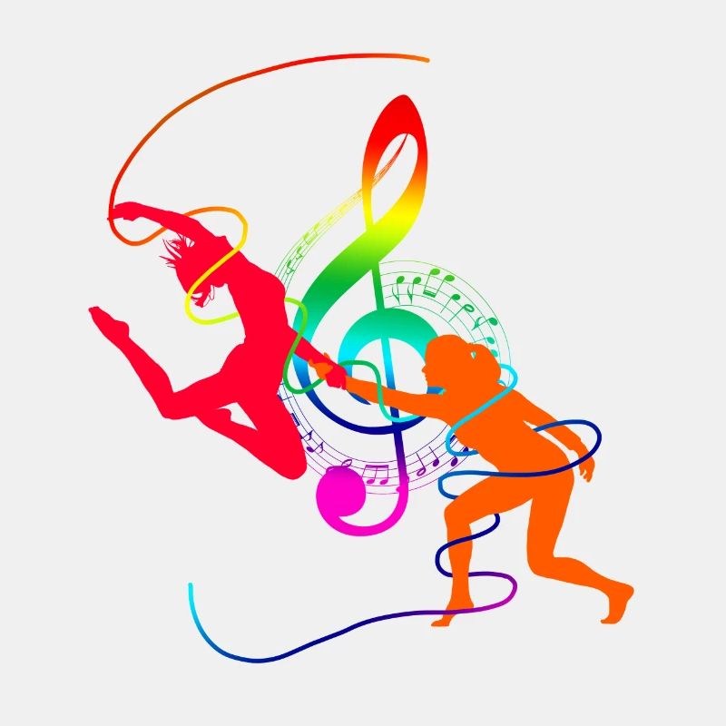 Colorful choreography with notes Gift idea