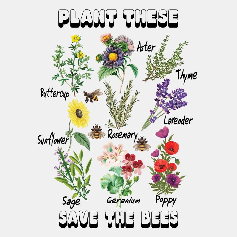 Plant These Save The Bees Tshirt Save The Bees