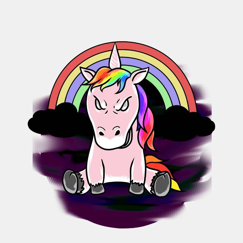 Fantasy Einhorn Einhörner Horror Böse Satanisch