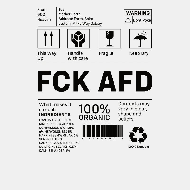 FCK AFD Label