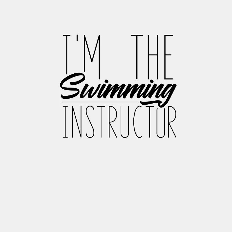 Ich bin der Schwimmlehrer Schwimmen Schwimmkurs