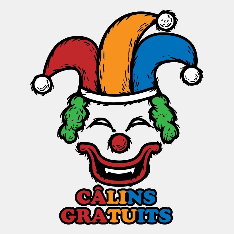 Câlins Gratuits Clown Bouffon Souriant Terrifiant