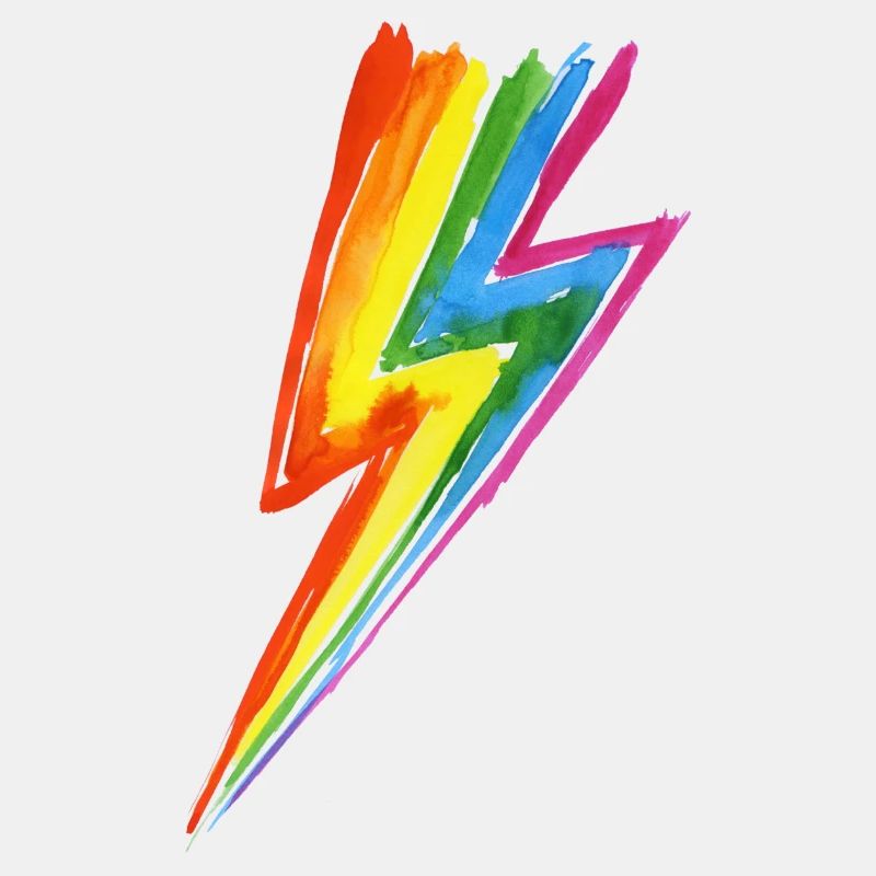 Regenbogen Power Blitz - Hit by rainbow lightning!