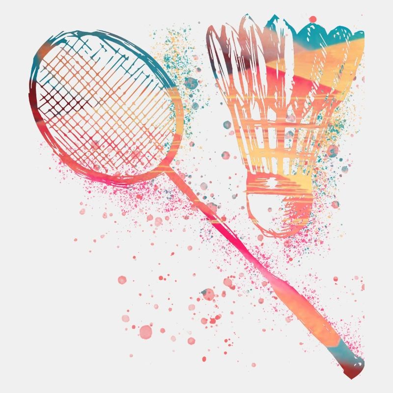 badminton,federball,aquarell, ,graffiti,