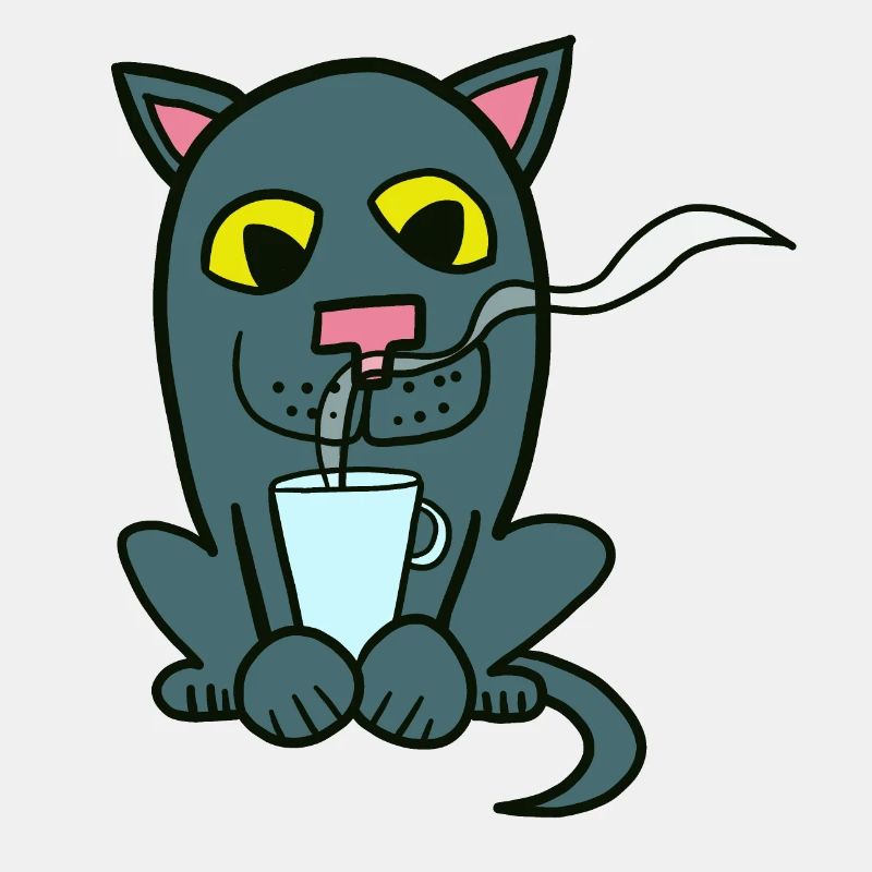 Kaffee und Katze