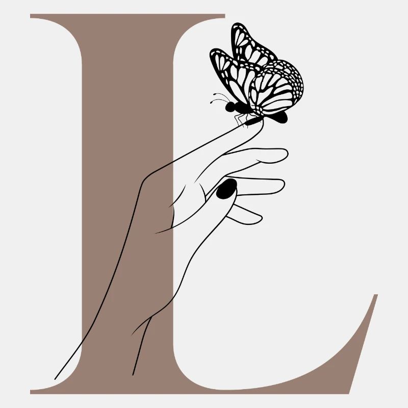 Letter L Magic Butterfly