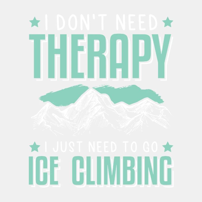 Therapy mountain ice climbing