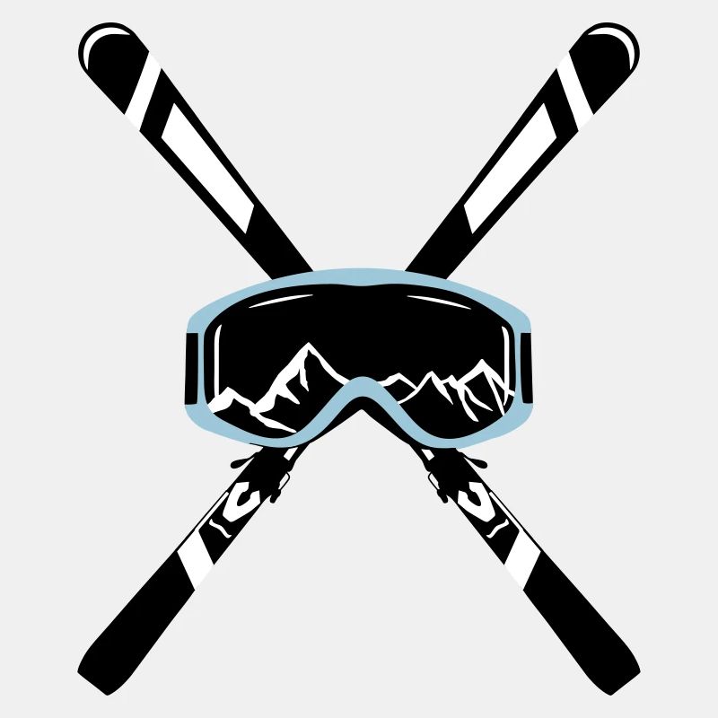 Ski et lunettes de montagne, ski